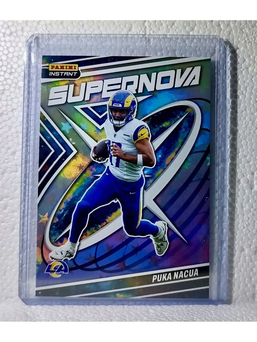 Puka Nacua 2023 Panini NFL #17 Supernova Football Card Los Angeles Rams 1/481